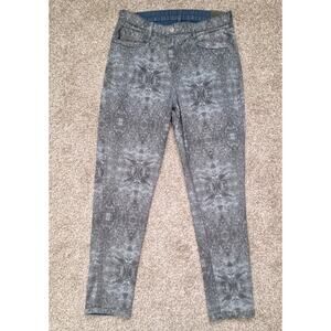 BLUELAB Womens Reversible Pants Gray Pattern/Blue Size 27 X 26